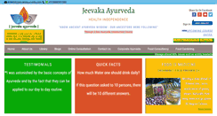 Desktop Screenshot of jeevakaayurveda.com