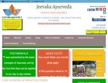 Tablet Screenshot of jeevakaayurveda.com